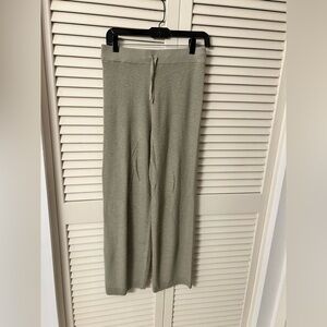 Free People Olive Wide-Leg knit Pants